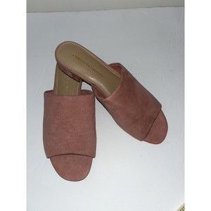 Christian Siriano For Payless Sz 8 Sandals Shoes Pink‎ Faux Suede